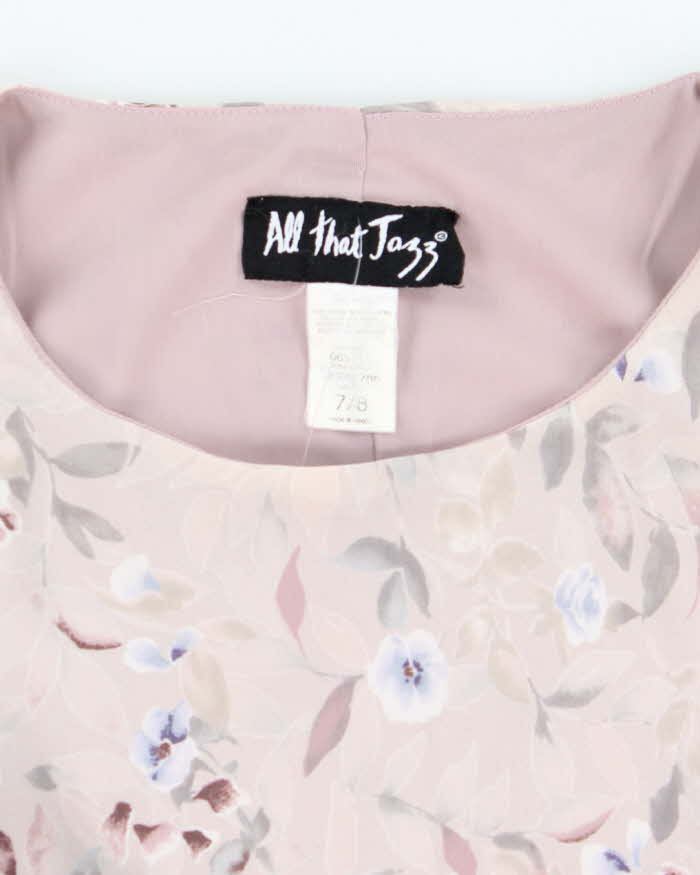 Vintage 90s All That Jazz Floral Dress - S