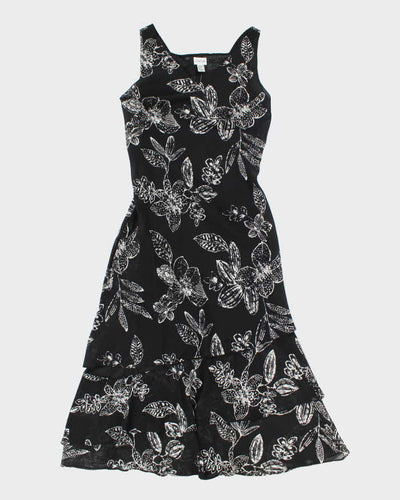 Vintage 90s Chico's Silk Floral Dress - L