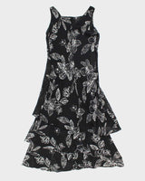 Vintage 90s Chico's Silk Floral Dress - L