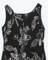 Vintage 90s Chico's Silk Floral Dress - L