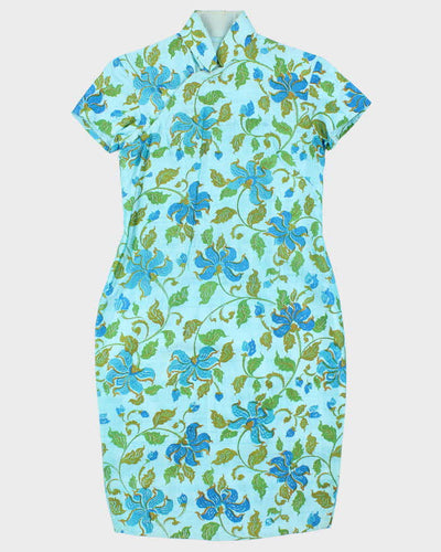 Vintage 60s Cheongsam Dress - S