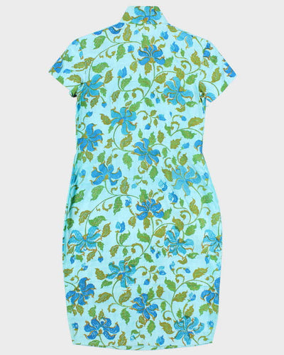 Vintage 60s Cheongsam Dress - S