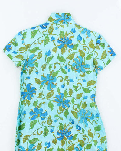 Vintage 60s Cheongsam Dress - S