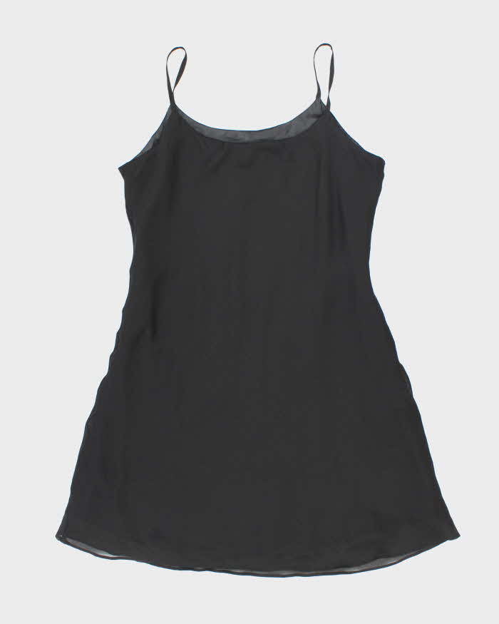 Vintage 90s Lori M Black Beaded Dress - XL