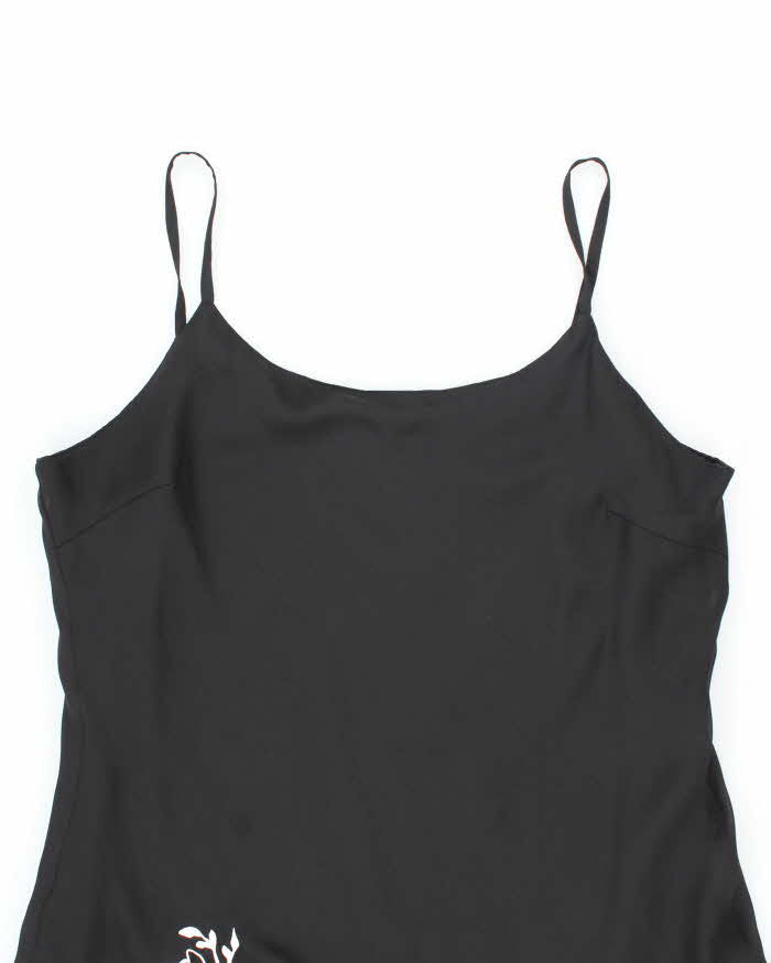 Vintage 90s Lori M Black Beaded Dress - XL