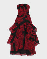 Vintage Y2k 00s Le Chateau Flowy Dress - XXS