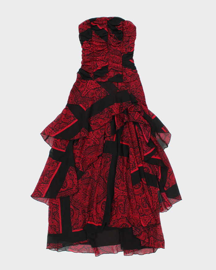 Vintage Y2k 00s Le Chateau Flowy Dress - XXS