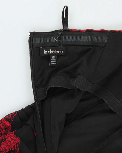 Vintage Y2k 00s Le Chateau Flowy Dress - XXS