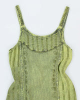 Vintage 90s Model France Green Dress - M
