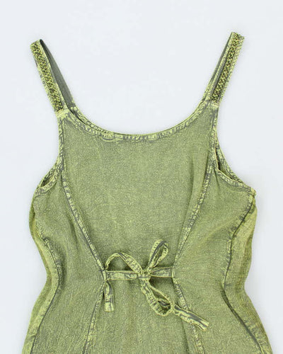 Vintage 90s Model France Green Dress - M