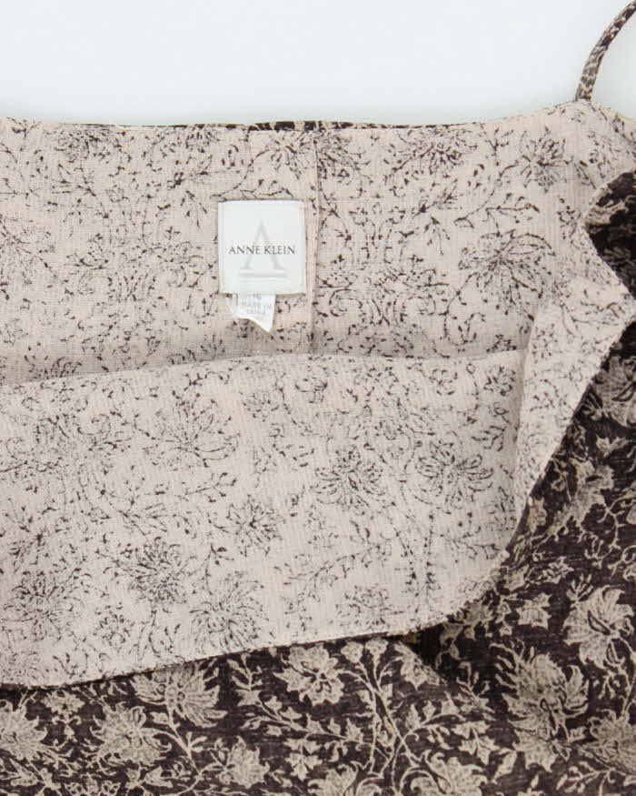 Vintage 90s Anne Klein Silk Dress - M