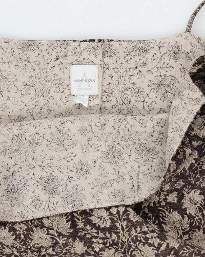 Vintage 90s Anne Klein Silk Dress - M