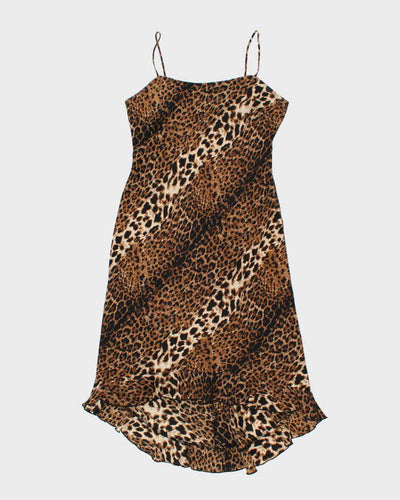 Vintage 90s Beechers Brook Leopard Print Dress - L
