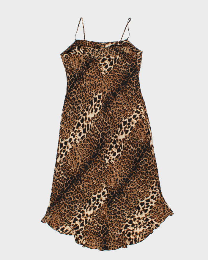 Vintage 90s Beechers Brook Leopard Print Dress - L