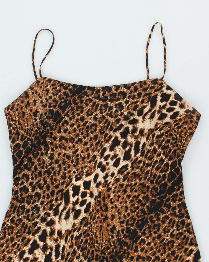 Vintage 90s Beechers Brook Leopard Print Dress - L