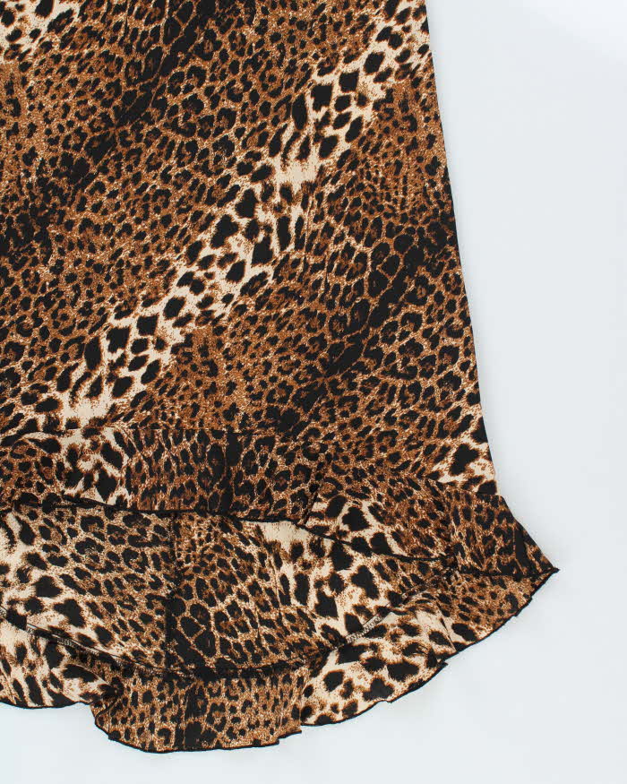 Vintage 90s Beechers Brook Leopard Print Dress - L