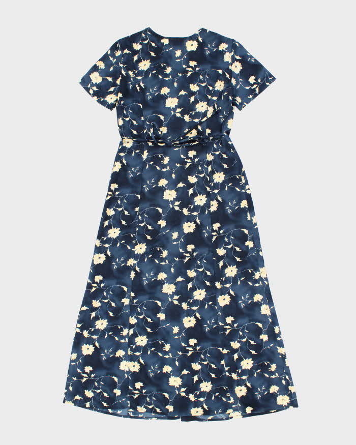 Vintage 90s Jessica Floral Button-Up Dress - M