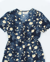 Vintage 90s Jessica Floral Button-Up Dress - M