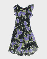 Vintage 90s Jessica Floral Flowy Dress - L