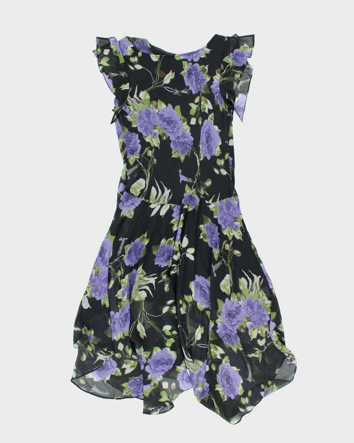 Vintage 90s Jessica Floral Flowy Dress - L