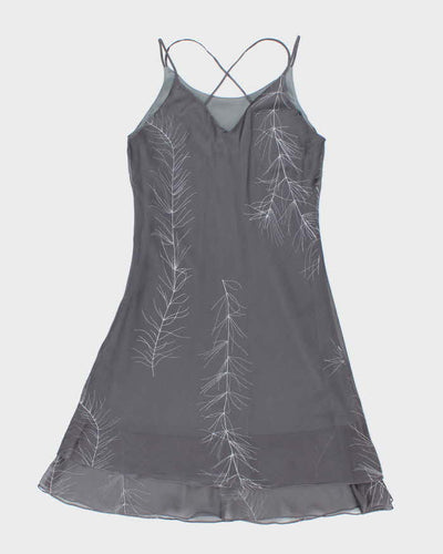 Vintage 90s Sabella Grey Dress - S