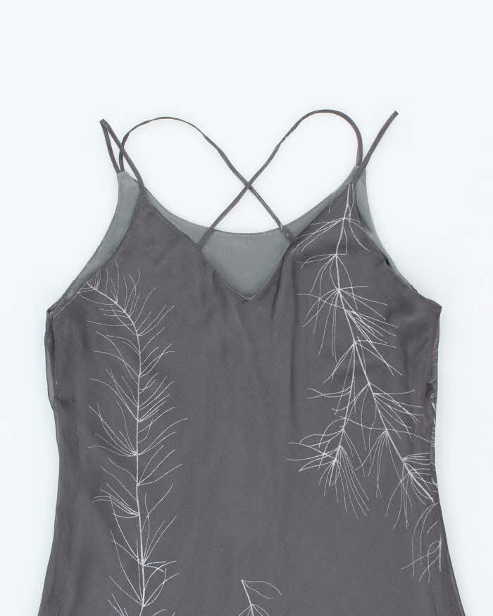 Vintage 90s Sabella Grey Dress - S