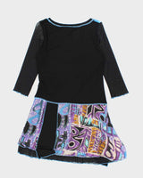 Vintage Y2k 00s Dzhavael Patchwork Dress - M