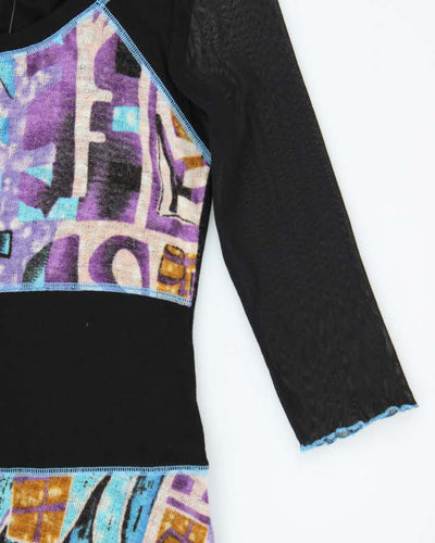 Vintage Y2k 00s Dzhavael Patchwork Dress - M