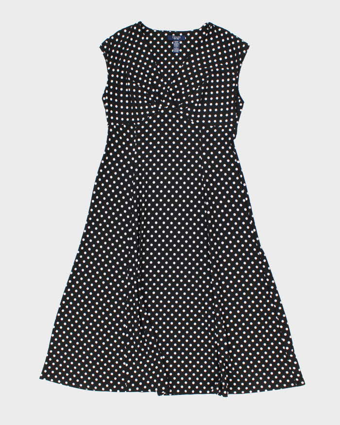 Vintage 00s Chaps Polka Dot Dress - M