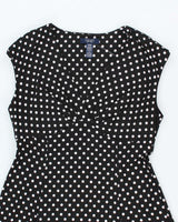 Vintage 00s Chaps Polka Dot Dress - M