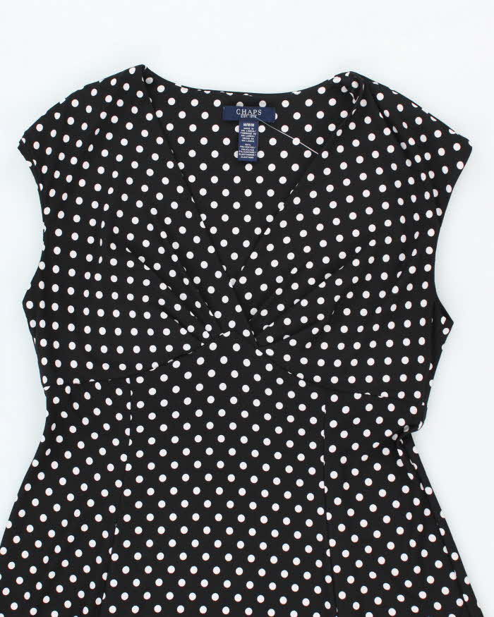 Vintage 00s Chaps Polka Dot Dress - M