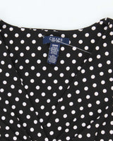 Vintage 00s Chaps Polka Dot Dress - M