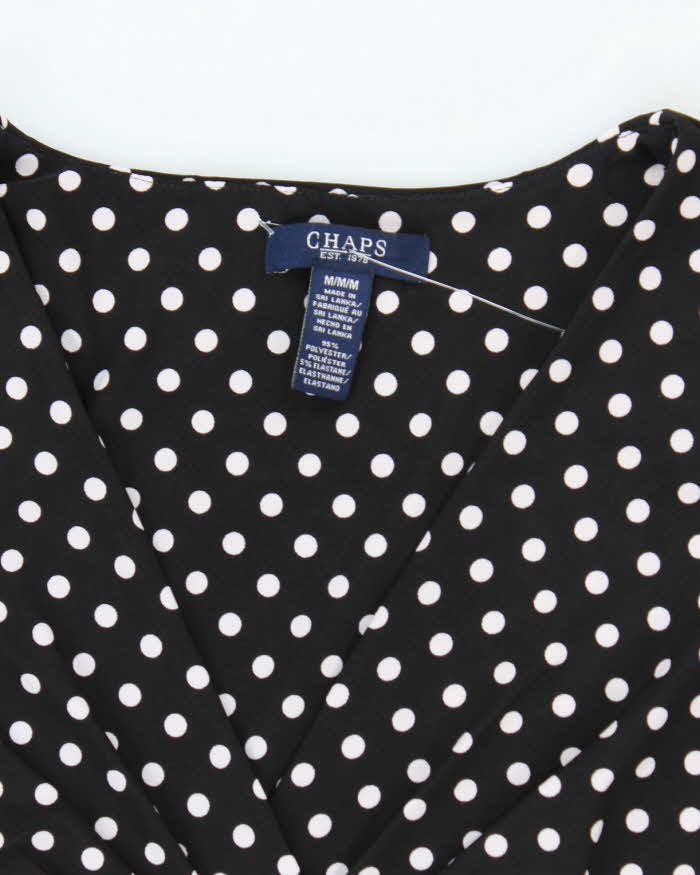 Vintage 00s Chaps Polka Dot Dress - M