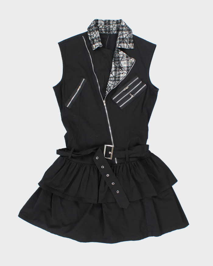 Vintage Y2k 00s Zip-Up Dress - M