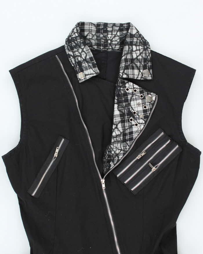 Vintage Y2k 00s Zip-Up Dress - M