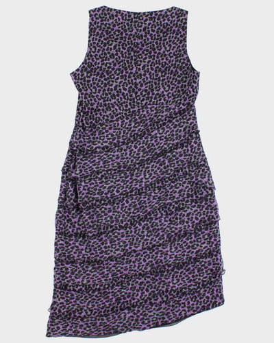 Vintage Y2k 00s Armani Collezioni Leopard Print Dress - M