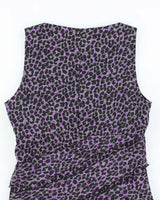 Vintage Y2k 00s Armani Collezioni Leopard Print Dress - M