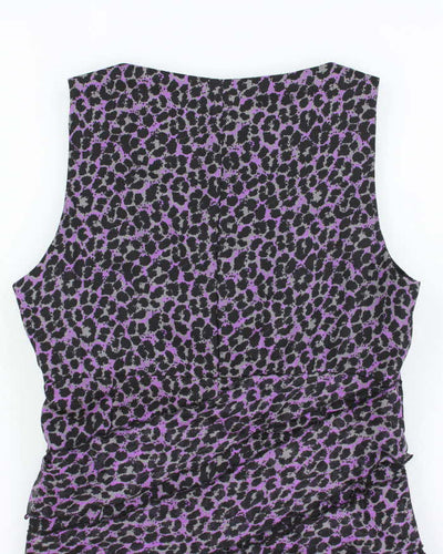 Vintage Y2k 00s Armani Collezioni Leopard Print Dress - M