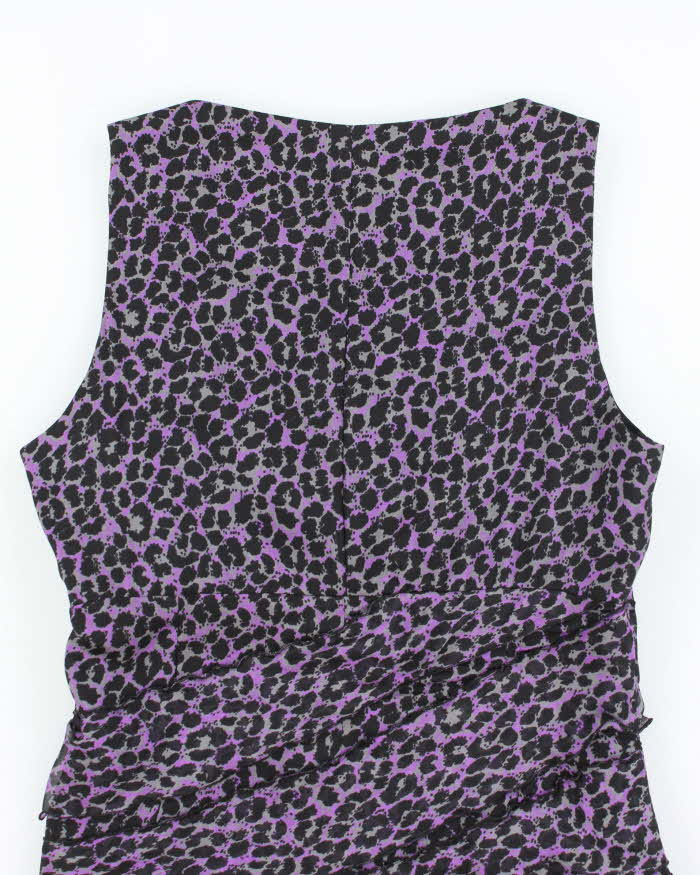 Vintage Y2k 00s Armani Collezioni Leopard Print Dress - M