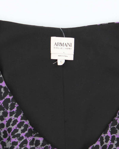 Vintage Y2k 00s Armani Collezioni Leopard Print Dress - M