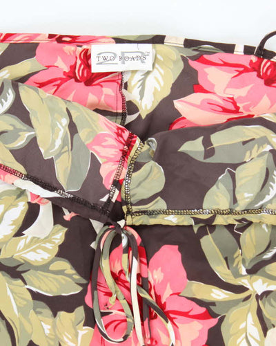 Vintage 90s Two Roads Floral Dress - XXL