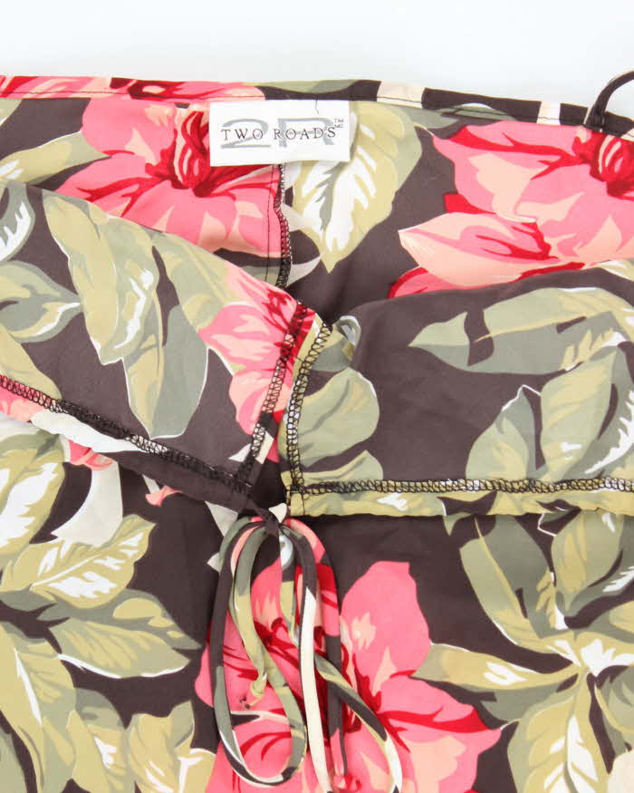 Vintage 90s Two Roads Floral Dress - XXL