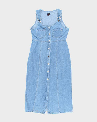 Vintage 90s Candy Jeans Dungaree Denim Dress - M