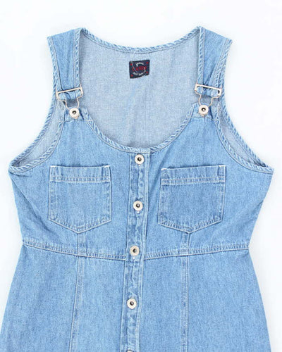Vintage 90s Candy Jeans Dungaree Denim Dress - M