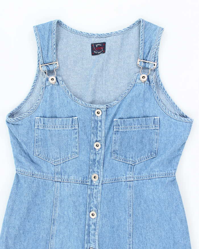 Vintage 90s Candy Jeans Dungaree Denim Dress - M