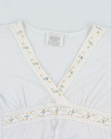 Vintage Y2k 00s Cover Me Beaded Sheer Dress - M