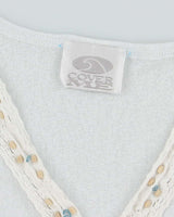 Vintage Y2k 00s Cover Me Beaded Sheer Dress - M
