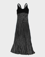 Vintage 90s Rue St. Paul Lace-up Maxi Dress - S