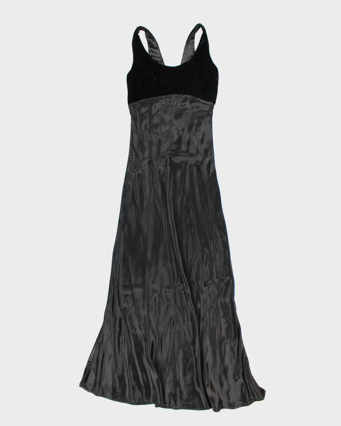 Vintage 90s Rue St. Paul Lace-up Maxi Dress - S
