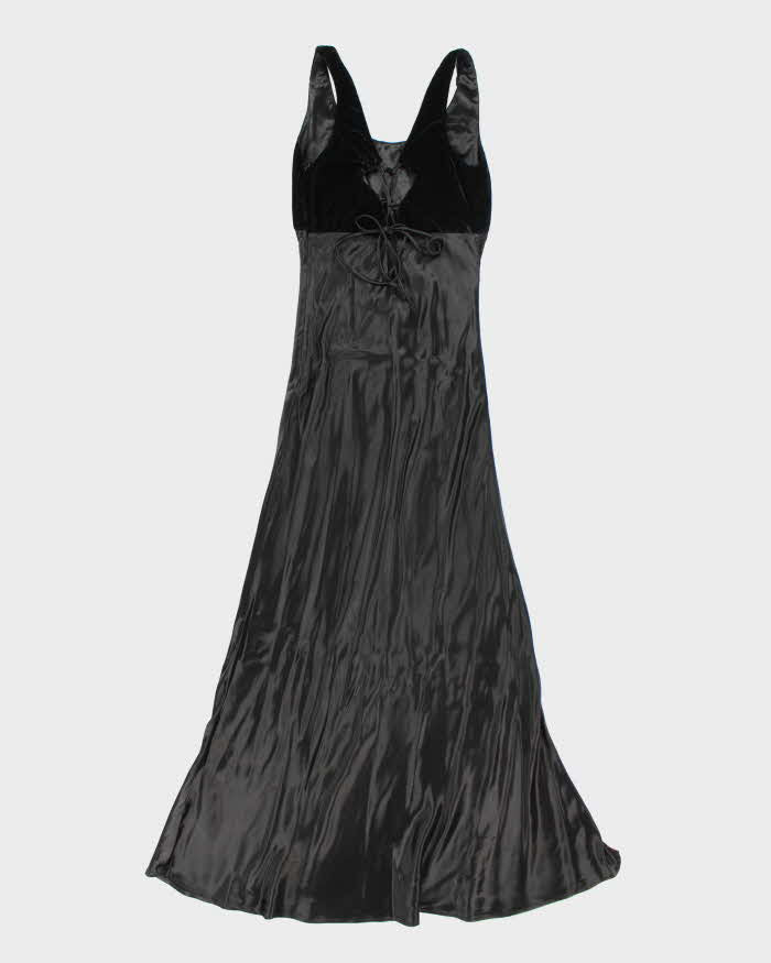Vintage 90s Rue St. Paul Lace-up Maxi Dress - S